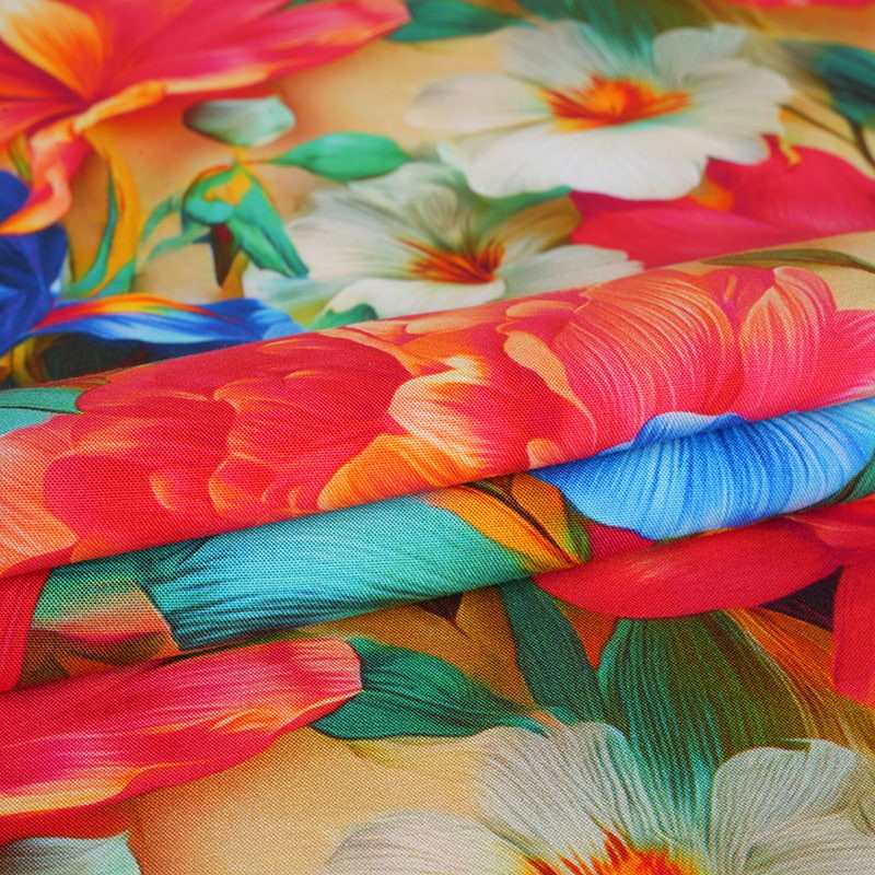 Tecido de impressão reativa de rayon ecológico